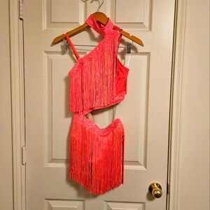 Neon Latin dance dress